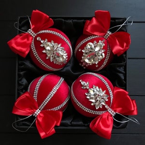 Handmade Velvet Christmas Ornaments