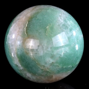 Green Aventurine Crystal Sphere: Hand Polished Reiki Healing Ball (50mm)